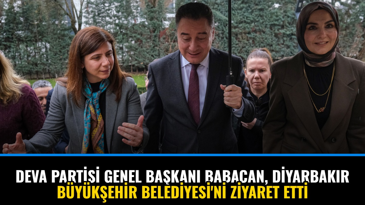 DEVA Partisi Genel Başkanı Babacan, Diyarbakır Büyükşehir Belediyesi'ni Ziyaret Etti