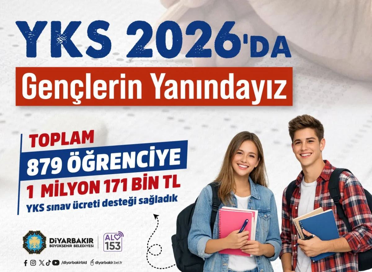 Diyarbakır BB'den YKS Öğrencilerine 1.1 Milyon TL Sınav Ücreti Desteği