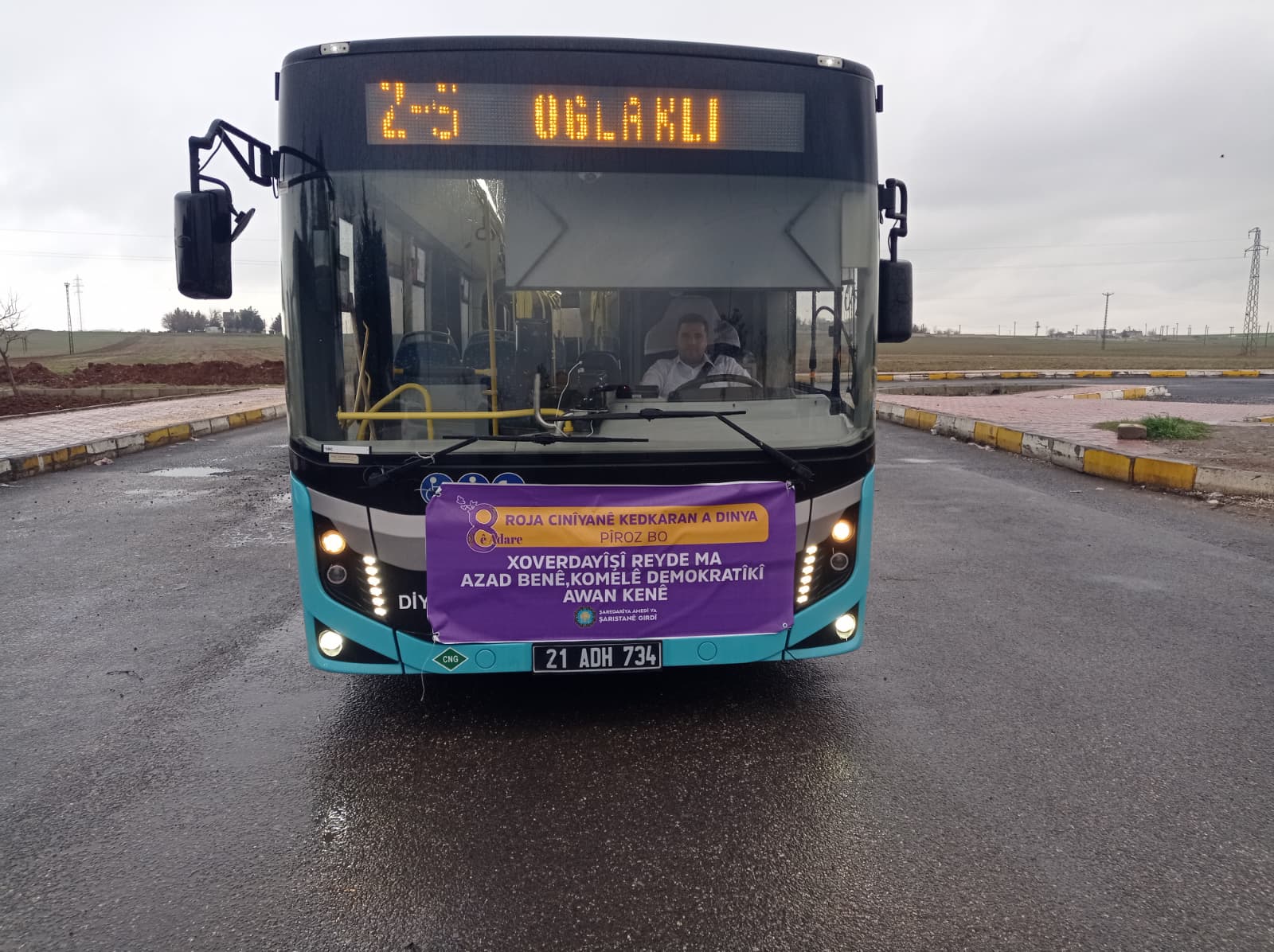 Diyarbakır'da 8 Mart Kadınlar Günü'nde Otobüsler Ücretsiz