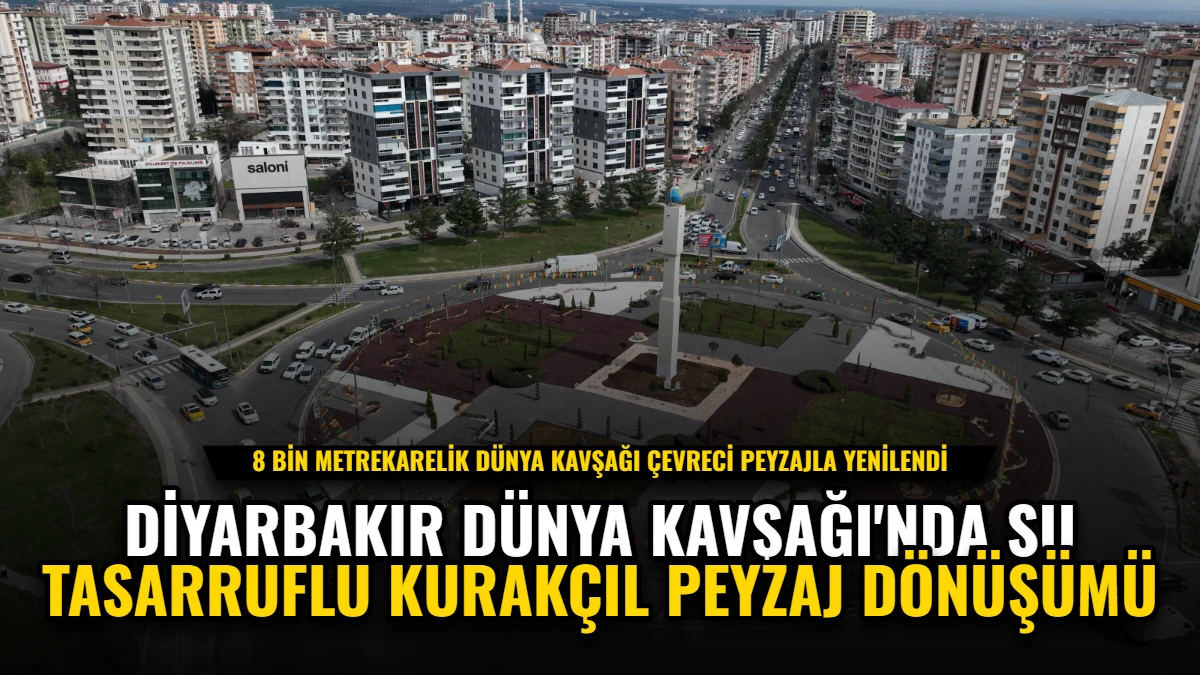 Diyarbakır Dünya Kavşağı'nda Su Tasarruflu Kurakçıl Peyzaj Dönüşümü
